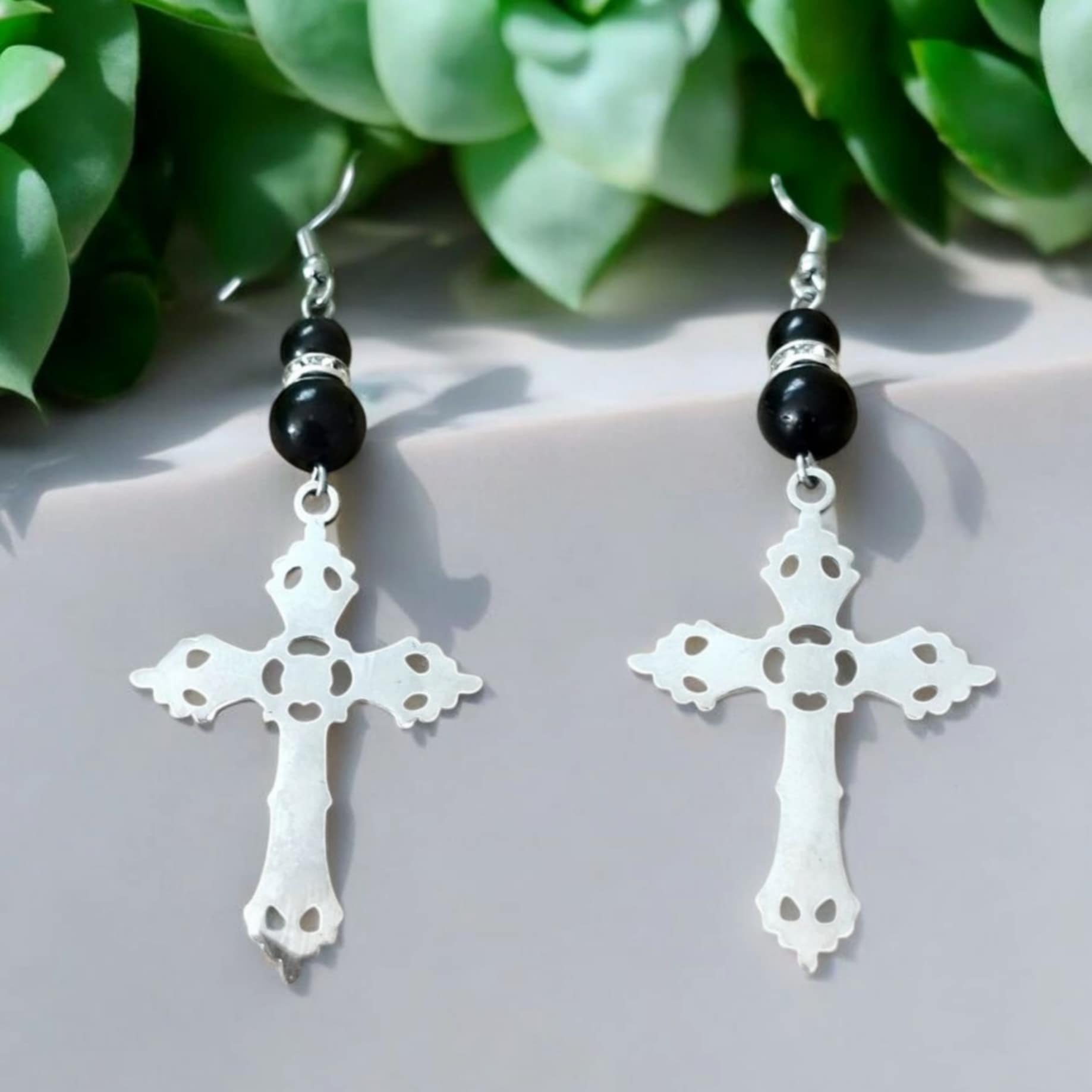 boucles doreilles croix
