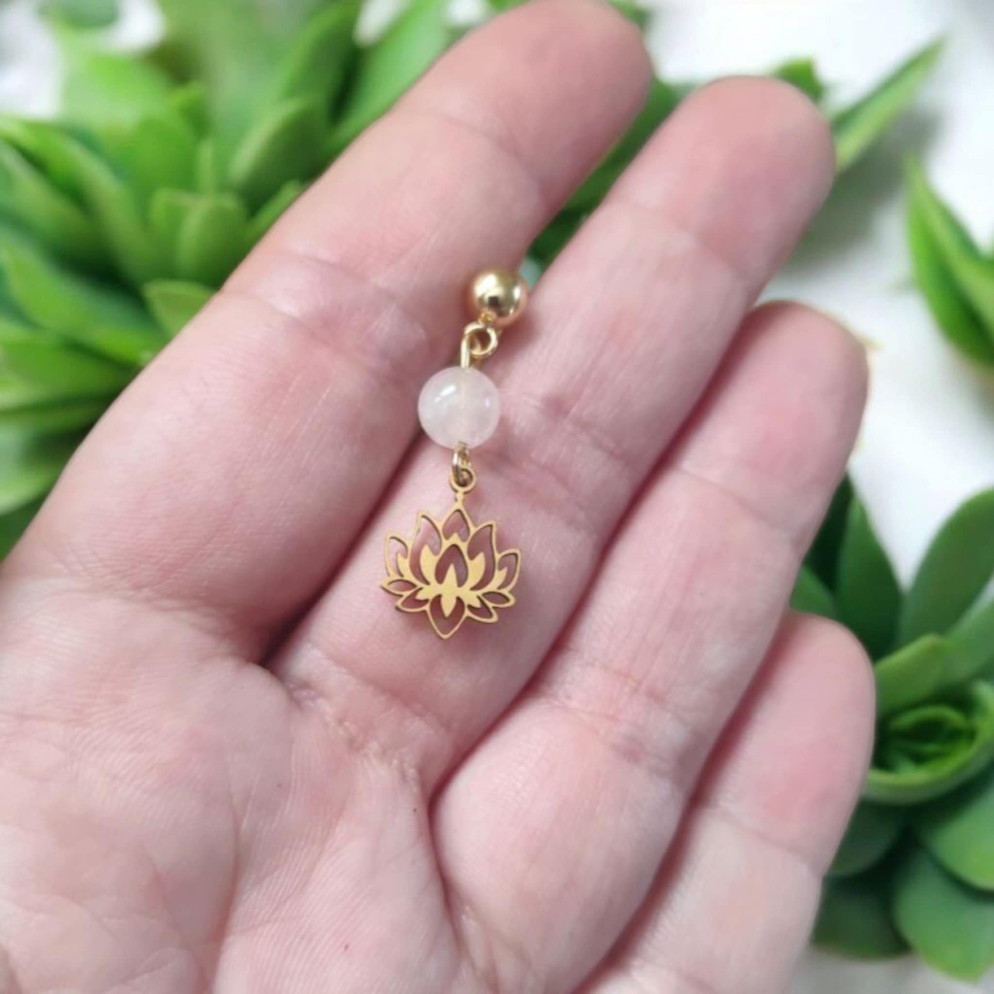 boucles doreilles petit lotus