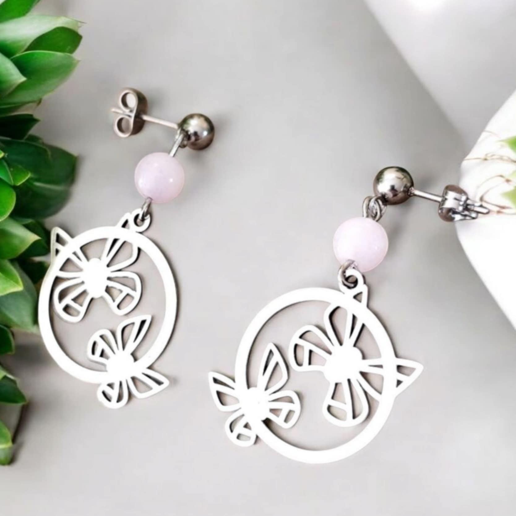 boucles doreilles papillons