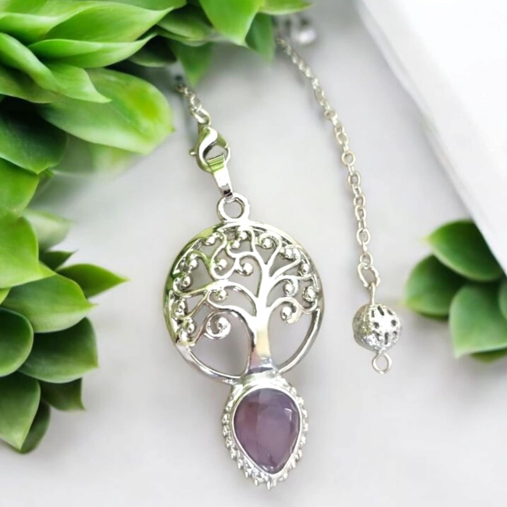 Pendule Arbre de Vie en Améthyste