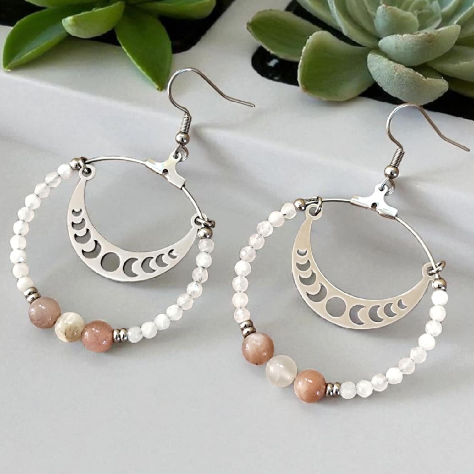 boucles doreilles lithothérapie