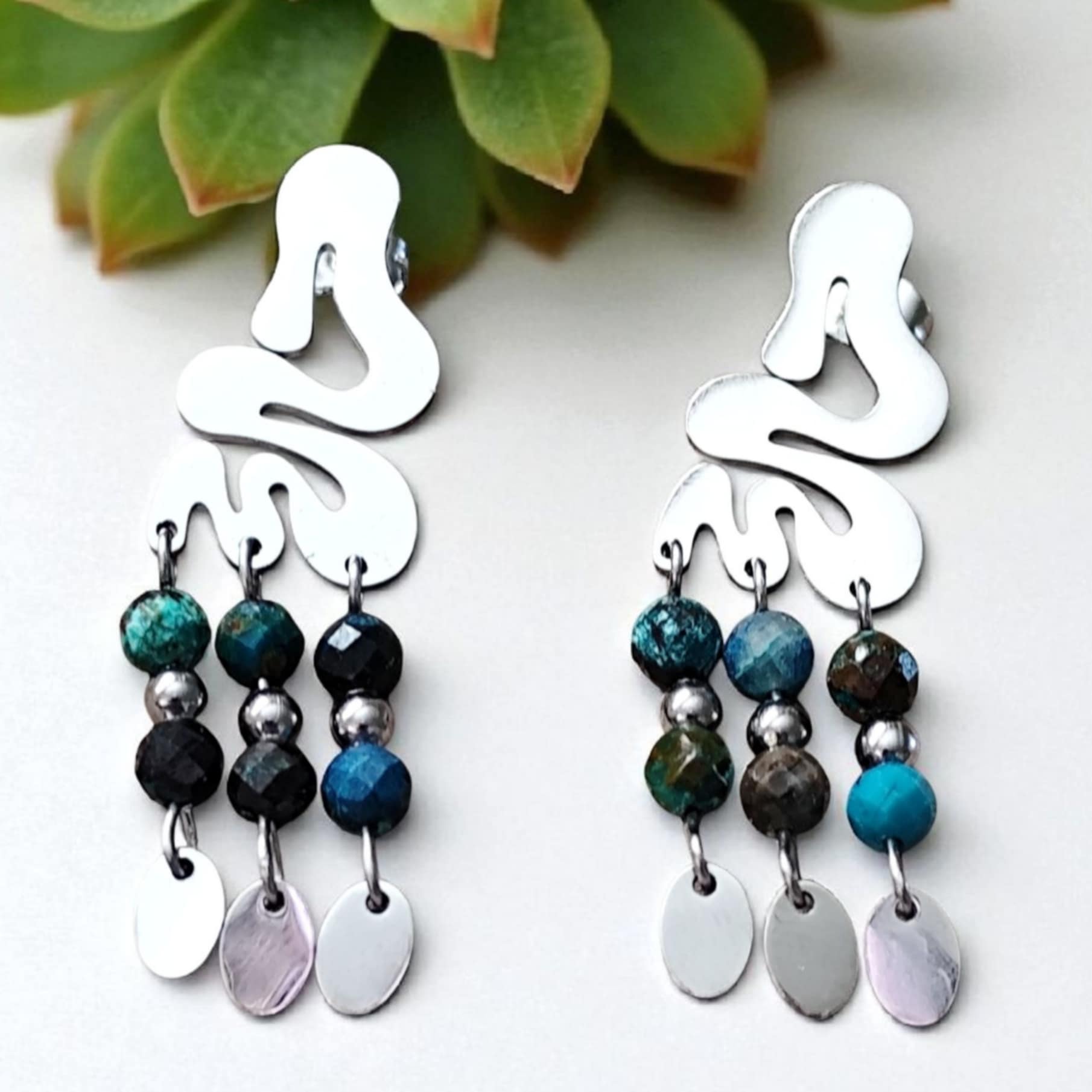 boucles doreilles acier