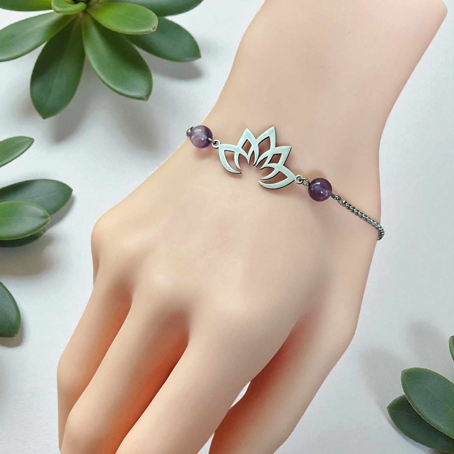 bracelet fleur de lotus