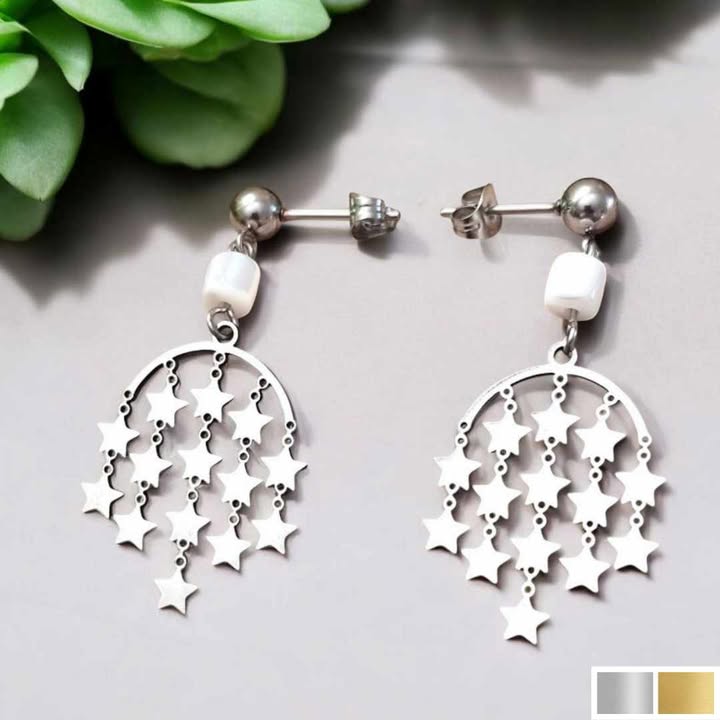 boucles doreilles pluie étoilée
