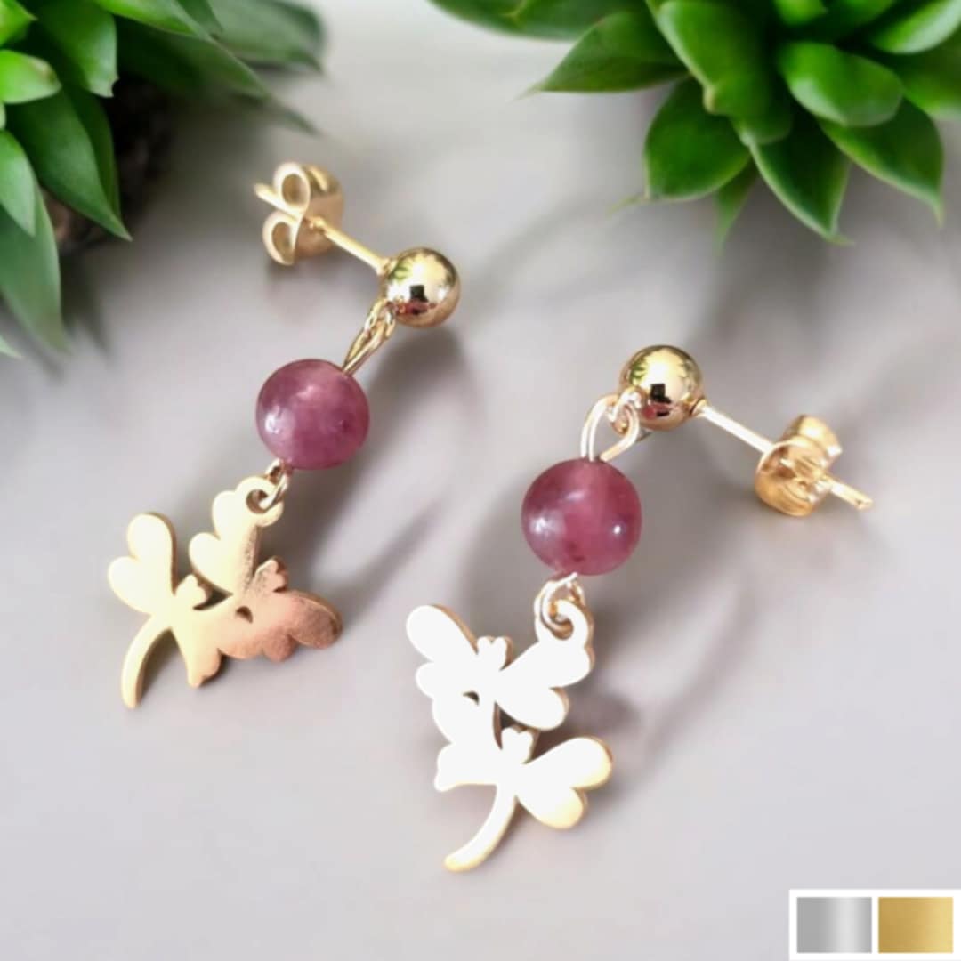 boucles doreilles libellules
