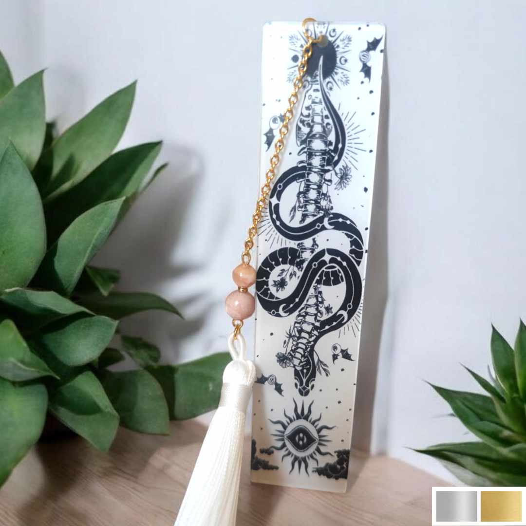 Marque page serpent et soleil