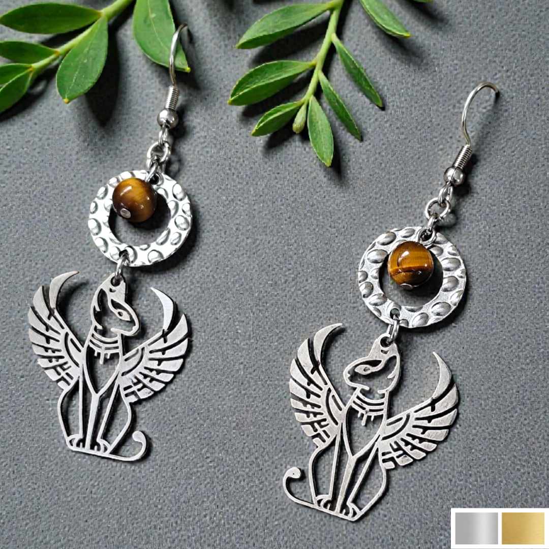 Boucles doreilles Bastet