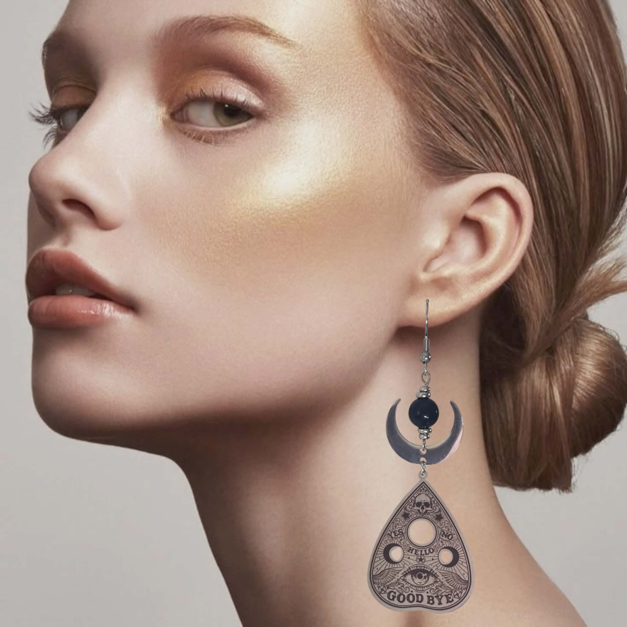 boucles doreilles acier inoxydable