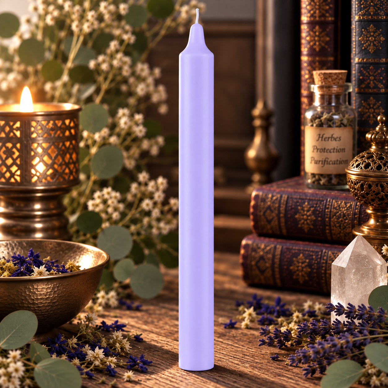 bougie-rituelle-lilas-22-cm-teintee-dans-la-masse