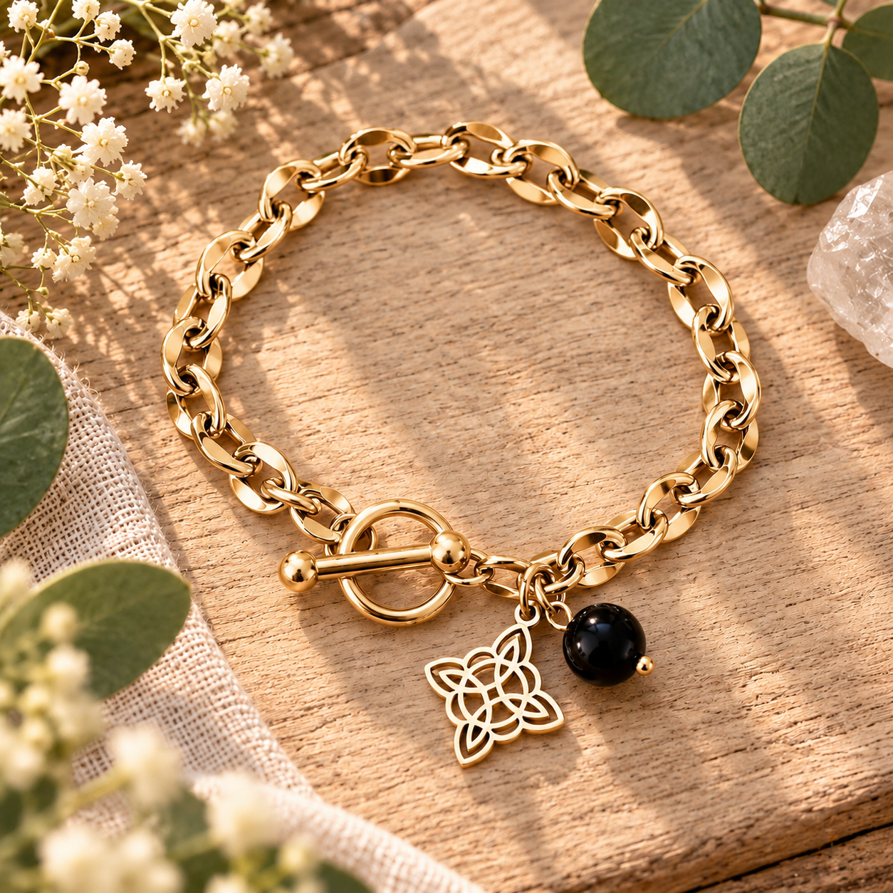 bracelet-vœu-doré