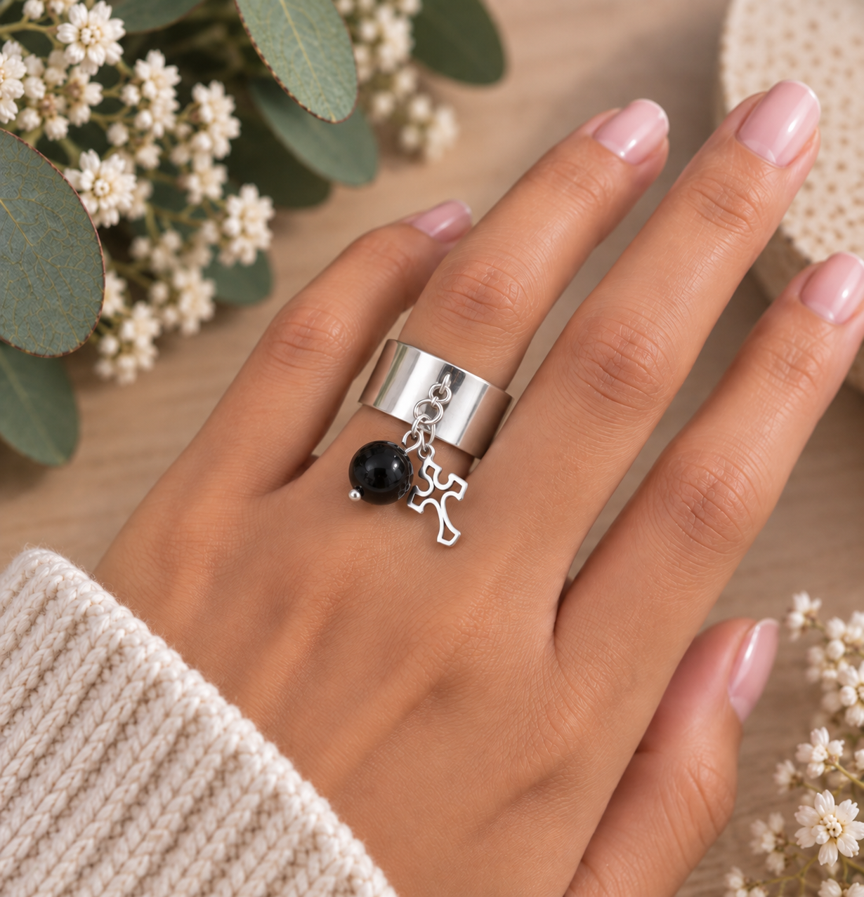 bague-croix-credo-foi-portée