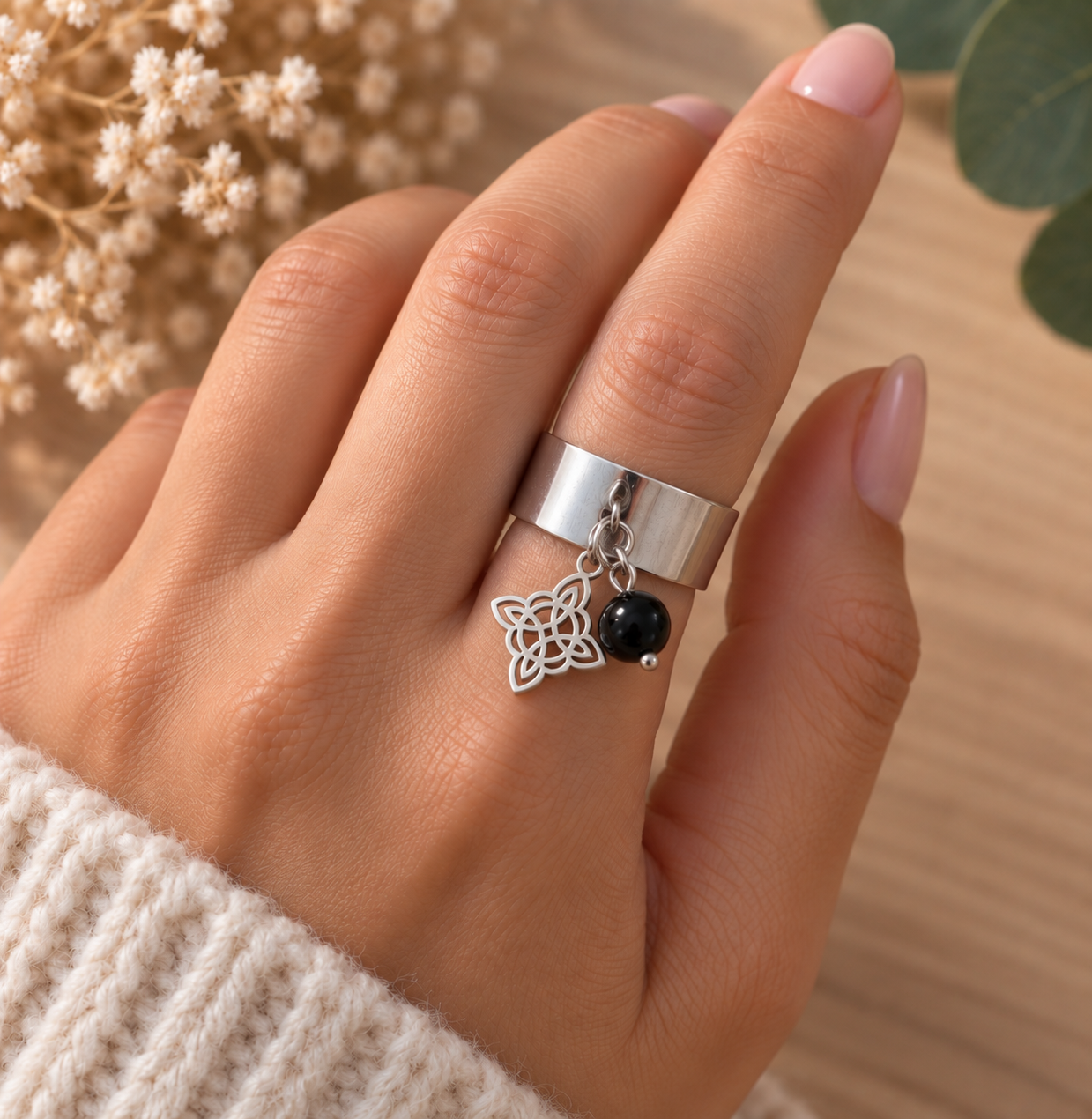 bague-vœu-charme-intention portée