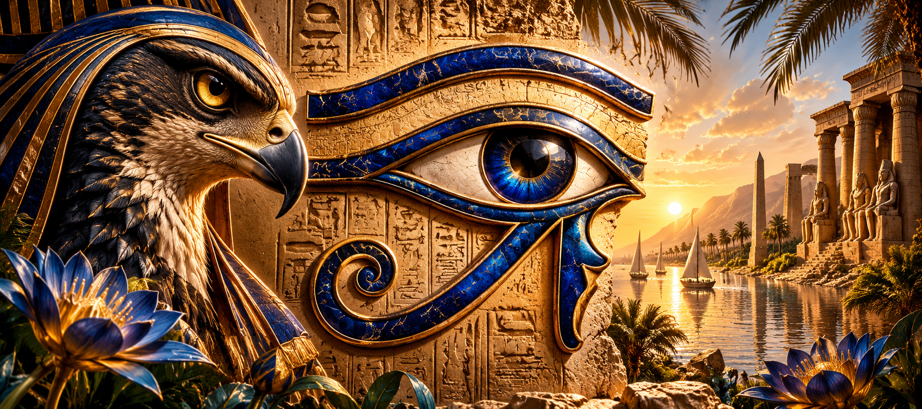 Œil d’Horus : signification, origine et symbole de l’Œil oudjat