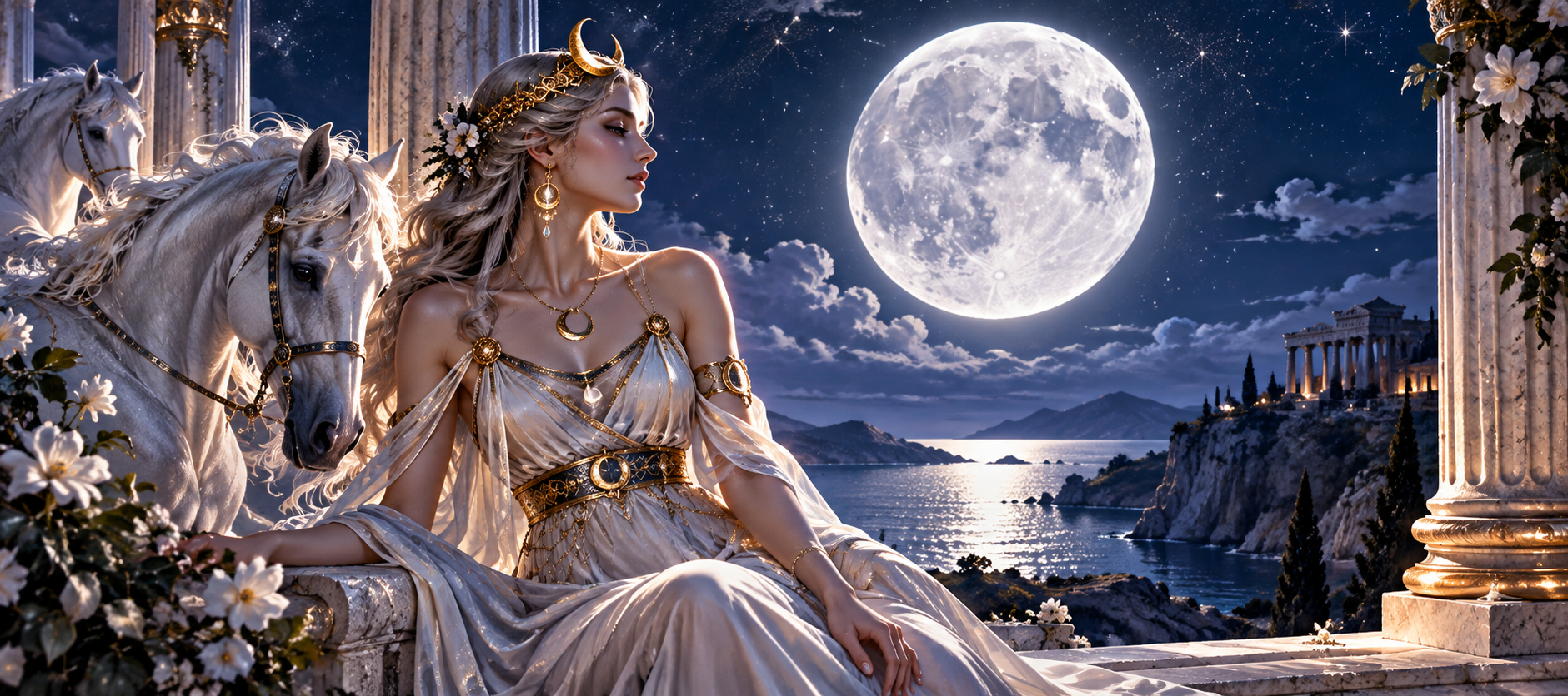 Séléné : mythologie grecque, symboles et légendes de la déesse de la Lune