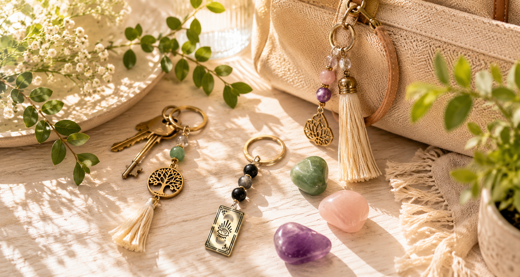Bandeau bijoux de sac et porte-clés