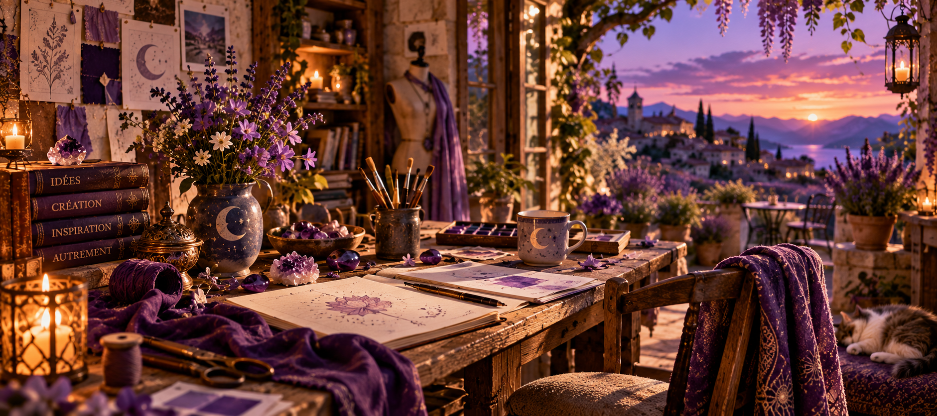 pierres violettes