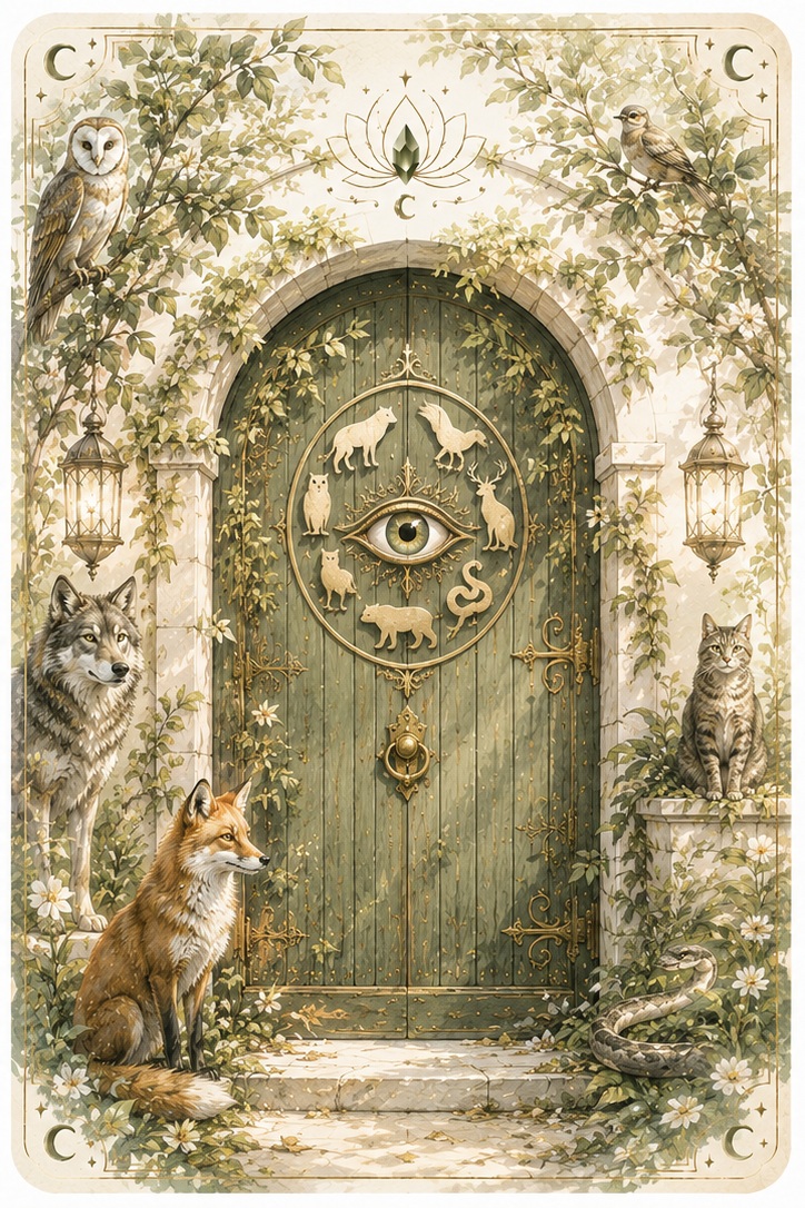 Porte de maison des veilleurs