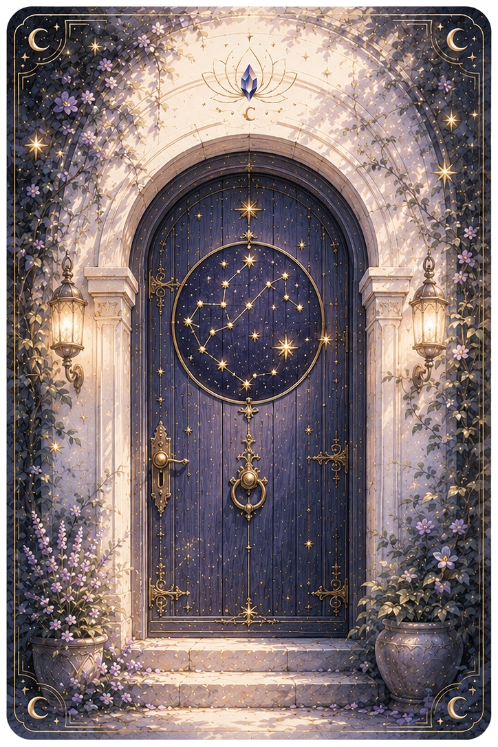 Porte de maison des astres