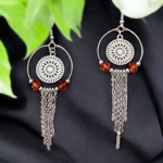 Boucles d'Oreilles Bohème Alma | Bijou avec Pierre Naturelle