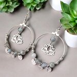 boucles doreilles lotus romanesque