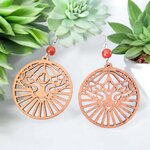 boucles doreilles bois