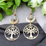 boucles doreilles arbre de vie