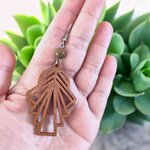 boucles doreilles en bois