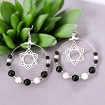boucles doreilles fleur de lotus