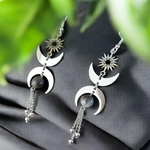 boucles doreilles astre de la nuit