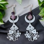 Boucles d'Oreilles Champignon Sylva | Forêt Enchantée