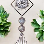 acier inoxydable et labradorite