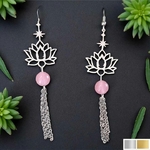 boucles d'oreilles lotus et bouddha
