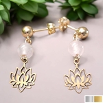 boucles d'oreilles petit lotus