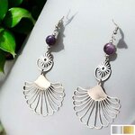 Boucles d’oreilles Envergure – Pierre naturelle personnalisable