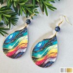 Boucles d'oreilles Mirabilia – Bijou coloré et pierre naturelle