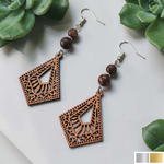 Boucles d’oreilles Azimut – Bijou bohème et pierre naturelle