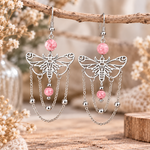 boucles-d-oreilles-argentées-apesanteur-papillon-et-pierre-naturelle