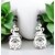 Boucles d'Oreilles Alchimie | Chaudron et Pierre Naturelle