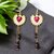 Boucles d'Oreilles Ferveur | Cœur Sacré et Pierre Naturelle