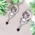 Boucles d'oreilles Limen – Lune et pierre naturelle
