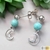 boucles d'oreilles lune étoilée