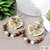 Boucles d'oreilles Vivace – Ginkgo et pierre naturelle