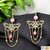 Boucles d'oreilles Apesanteur – Papillon et pierre naturelle