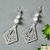 boucles d'oreilles dahya blanc