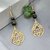Boucles d'oreilles Nyméa – Lotus et pierres naturelles