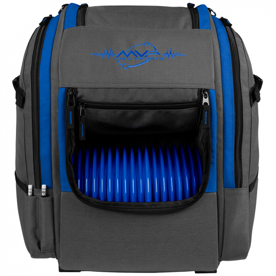 MVP-Disc-Sports-Voyager-V2-Sac-DiscGolf-Gris-Bleu