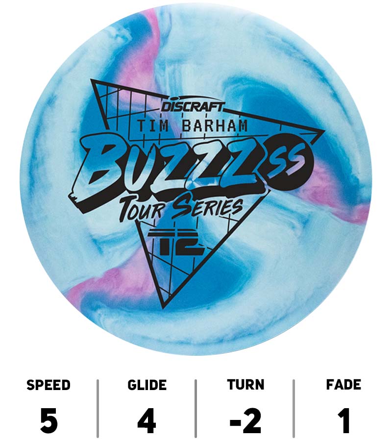 Discraft-Disque-DiscGolf-Esp-Swirl-BuzzzSS-Tim-Barham-Tour-Series-2022