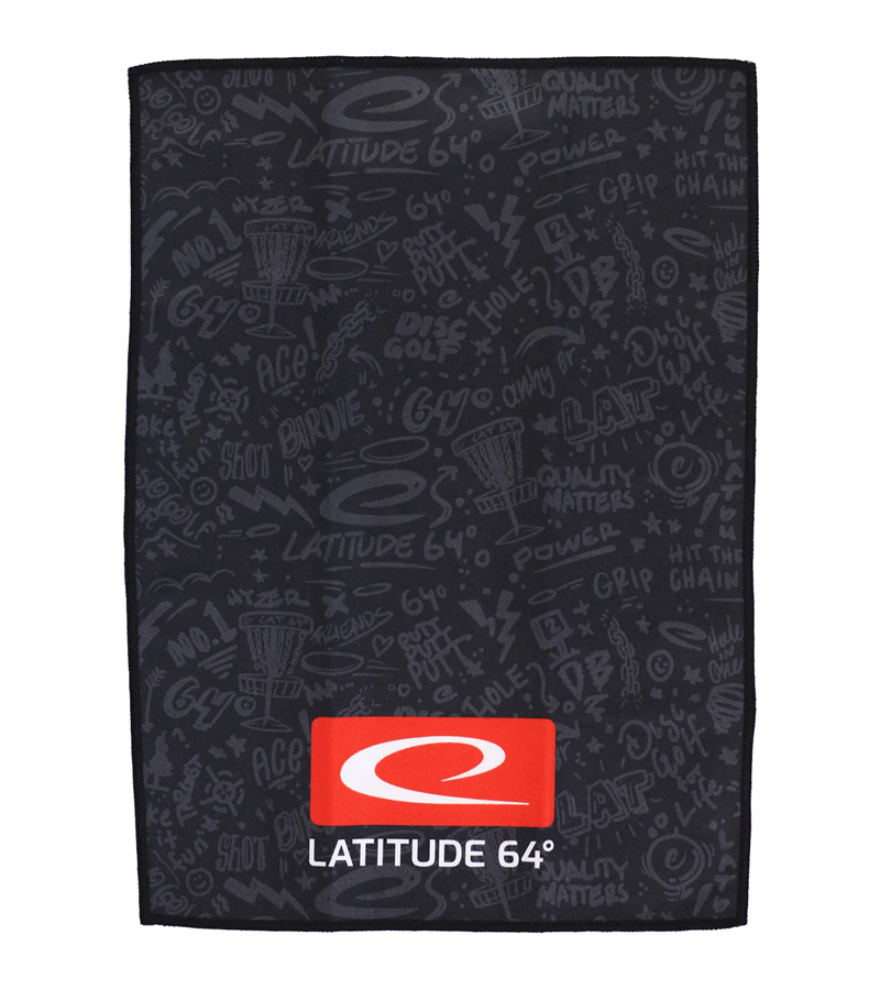 Hole19-DiscGolf-Latitude-64-Serviette-Quick-Dry-Towel-Noir