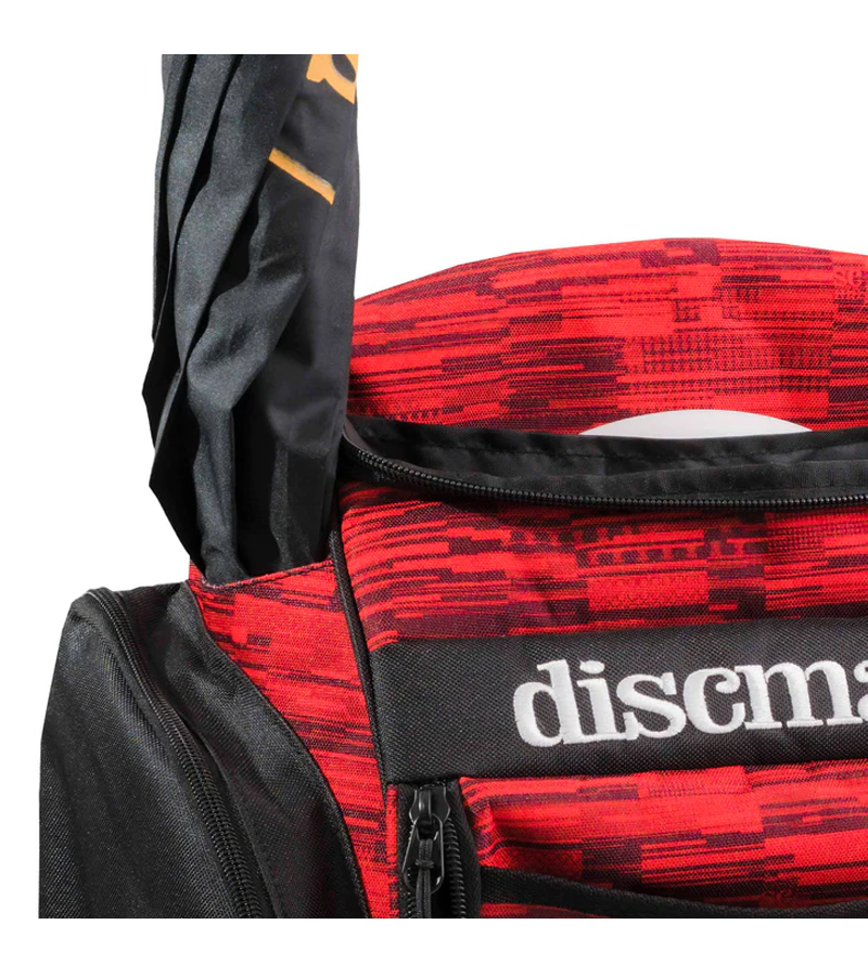 Hole-19-Discmania-Evolution-Disque-DiscGolf-Fanatic-Sky-Red-Black-Parapluie