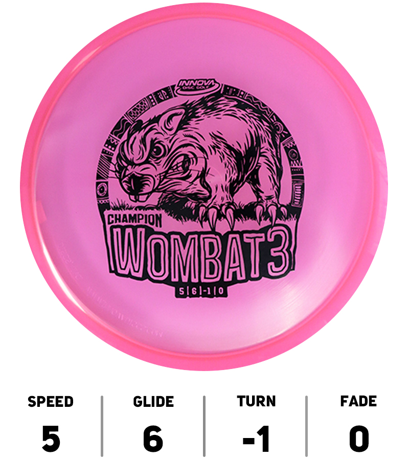 Hole19-Innova-Discs-Wombat3-Champion-Rose